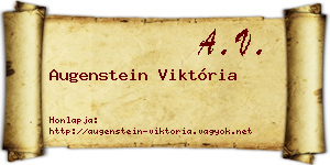 Augenstein Viktória névjegykártya